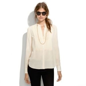 Madewell Silk Tux Shirt